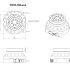 TH35 160 Precision Rotary Stage technical drawing